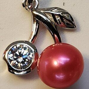 Cheery Cherry Pearl Pendant